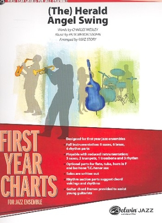 The Herald Angels swing: for jazz ensemble score and parts