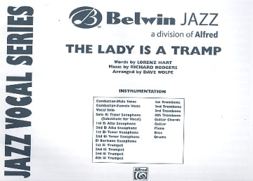 The Lady is a Tramp: for voice and jazz ensemble score
