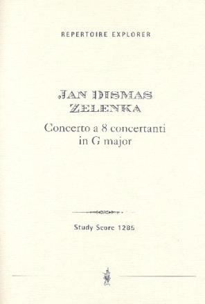 Concerto in G major a 8 concertanti für 6 Instrumente und Cembalo Studienpartitur