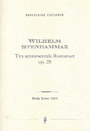 2 sentimental Romances op.28 for violin and orchestra study score