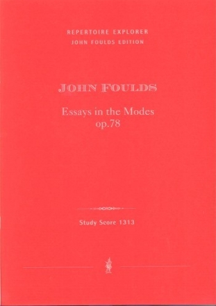 7 Essays in the Modes op.78 for piano Studienpartitur