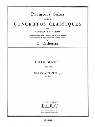 6me Concerto op.70 1er Solo pour violon et piano