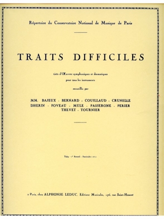 Traits Difficiles vol.1 for tuba