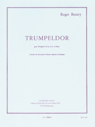 BOUTRY TRUMPELDOR TROMPETTE UT OU SIB ET PIANO