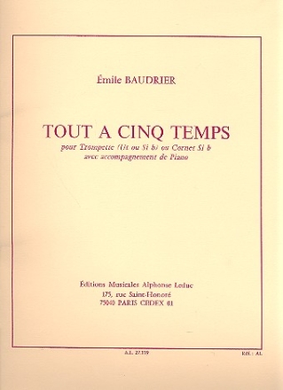 Tout a cinq temps pour trompette (cornet) et piano