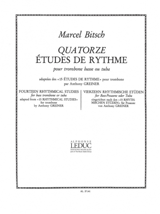 14 tudes de Rythme pour trombone basse (tuba)