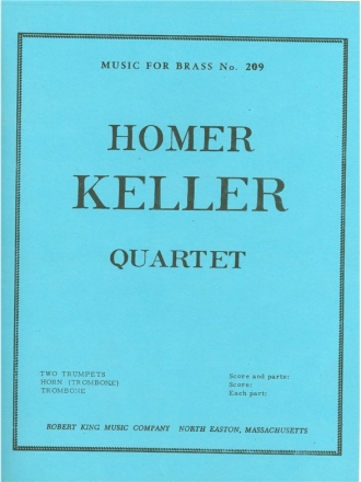 KELLER QUARTET BRASS QUARTET/SCORE AND PARTS(PTION/PTIES)MFB209