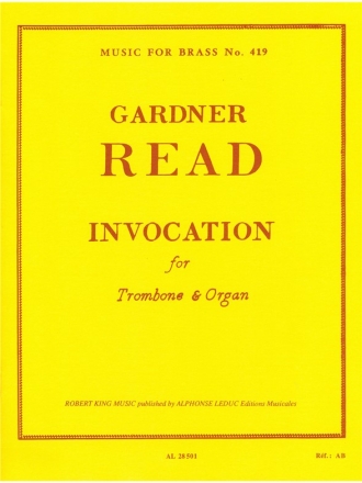 READ INVOCATION TROMBONE AND ORGAN MFB419