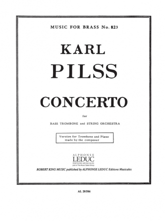 PILSS TROMBONE CONCERTO TROMBONE AND PIANO MFB823