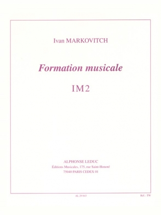 MARKOVITCH FORMATION MUSICALE IM2