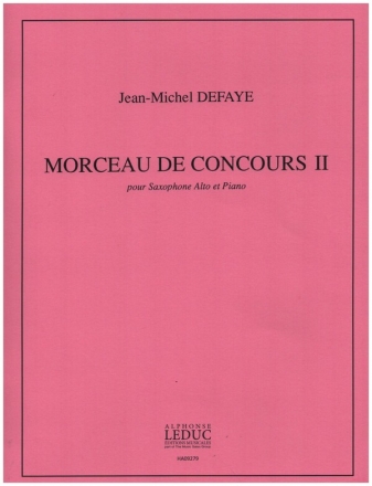 Morceau de Concours vol.2 pour saxophone alto et piano