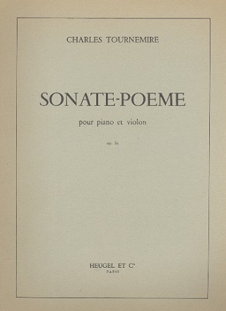 Sonate pome op.65 pour violon et piano