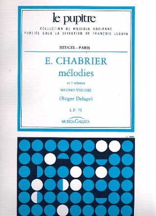 Mlodies vol.2 pour chant et piano