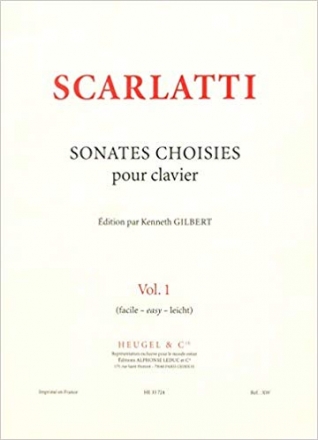 Sonates choisies vol. 1 pour clavier (facile - easy - leicht)