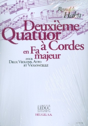 Quatuor  cordes en fa majeur pour 2 violons, alto et violoncelle partition et parties