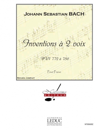 BACH J.S. INVENTIONS A 2 VOIX BWV772 A 786/PIANO/RECUEIL
