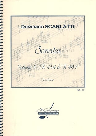 Sonates vol.3 (K454-461) pour clavecin