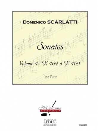 SCARLATTI SONATES VOLUME 4 (K462 A K469) PIANO