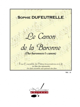 DUFEUTRELLE CANON DE LA BARONNE ENSEMBLE DE FLUTES/PARTITION