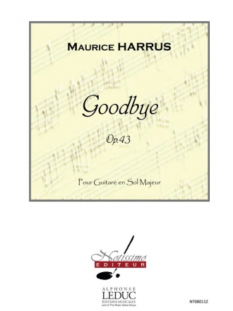 HARRUS GOODBYE GUITARE SEULE
