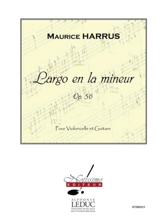 HARRUS LARGO EN LA MINEUR VIOLONCELLE ET GUITARE