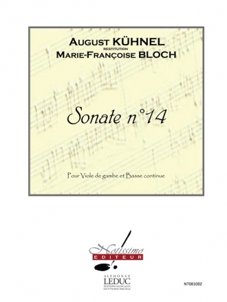 KUHNEL/BLOCH SONATE N014 VIOLE DE GAMBE ET BASSE CONTINUE