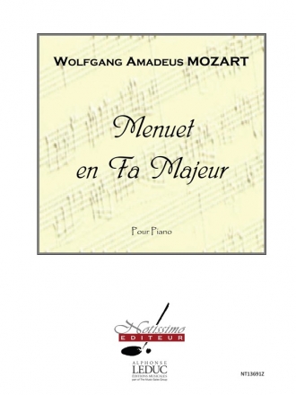 MOZART MENUET EN FA MAJEUR PIANO