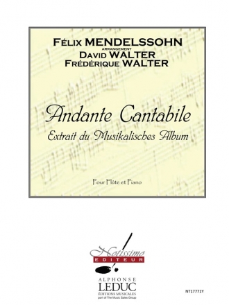 MENDELSOHN/WALTER DF ANDANTE CANTABILE FLUTE ET PIANO