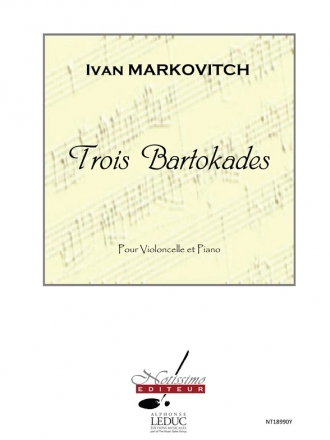 MARKOVITCH 3 BARTOKADES VIOLONCELLE ET PIANO/RECUEIL