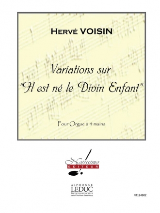 Variations sur Il est ne le divin enfant pour orgue  4 mains