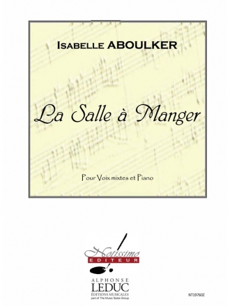 La Salle  Manger pour voix mixtes et piano partition