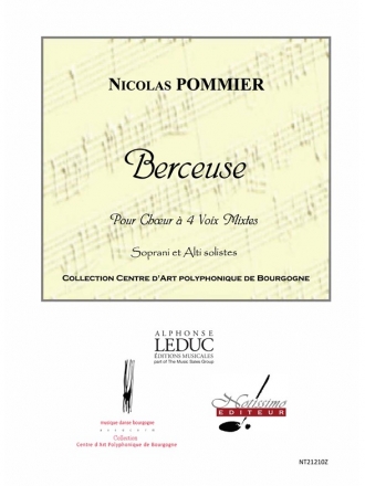 POMMIER BERCEUSE S.A ET CHOEUR (SATB) SANS ACCOMPAGNEMENT