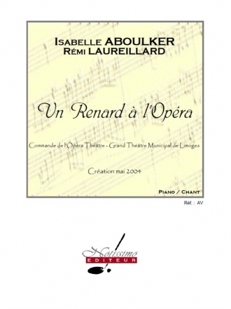 ABOULKER RENARD A L'OPERA CHANT ET PIANO