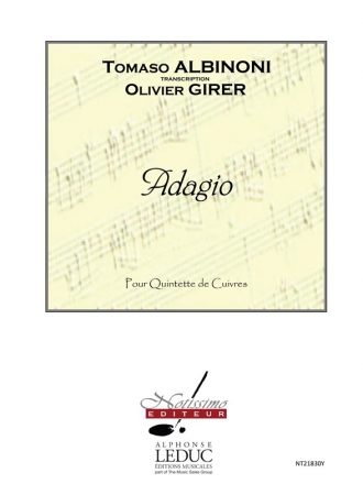 ALBINONI/GIRER ADAGIO 2 TROMPETTES/COR/TROMBONE/TUBA/PARTITION/PARTIES