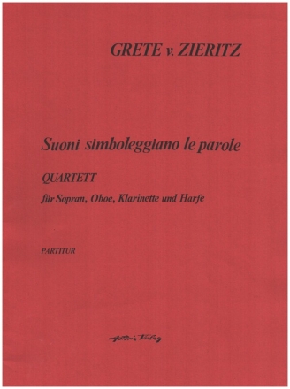 Suoni simboleggiano le parole fr Sopran, Oboe, Klarinette und Harfe Partitur