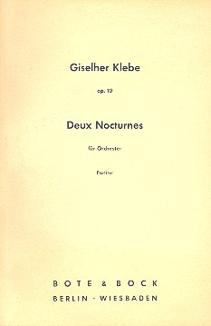 2 Nocturnes op.10 fr Orchester Studienpartitur