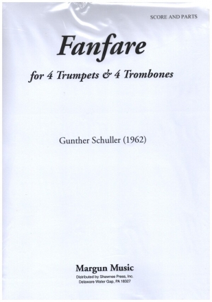 Fanfare for 4 trumpets and 4 trombones score and parts