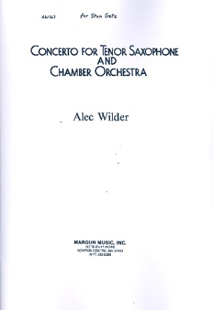 Concerto for Tenor Saxophone and Chamber Orchestra piano reduction for tenor saxophone and piano