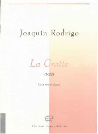 La grotte Singstimme und Klavier