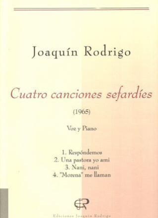 Cuatro conciones sefardes Gesang und Klavier