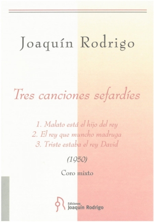 Tres canciones sefardies del siglo XVI gemischter Chor Chorpartitur