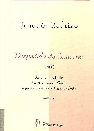 Despedida de Azucena Sopran, Oboe, Englischhorn und Celesta Partitur