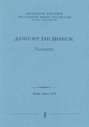 Boeck, August De Nocturne (fr Orchester) Studienpartitur