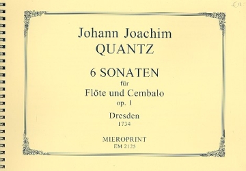 6 Sonaten op.1 fr Flte und und Cembalo Facsimile