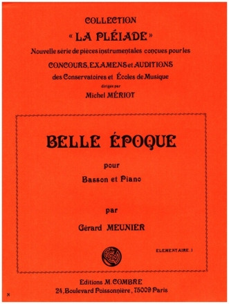 Belle poque pour basson et piano