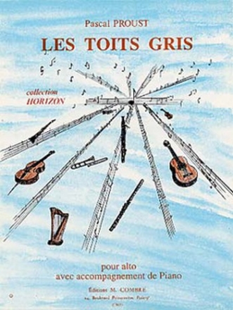 PROUST Pascal Les Toits gris alto et piano Partition