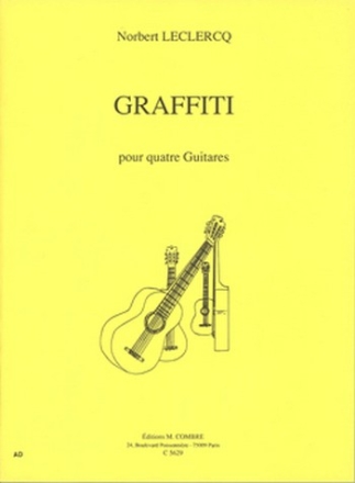 LECLERCQ Norbert Graffiti 4 guitares Partition