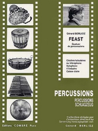 BERLIOZ Grard Feast 4 percussions Partition
