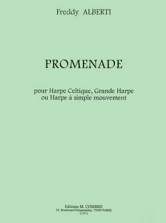 Promenade pour grande harpe ou harpe  simple mouvement