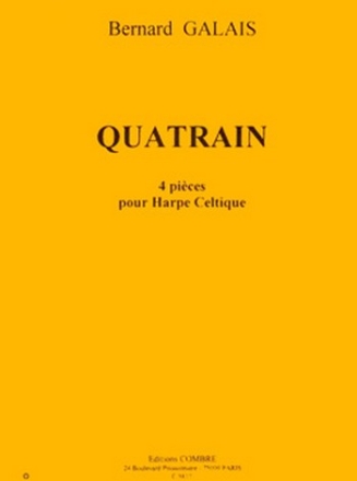 GALAIS Bernard Quatrain (4 pices) harpe celtique Partition